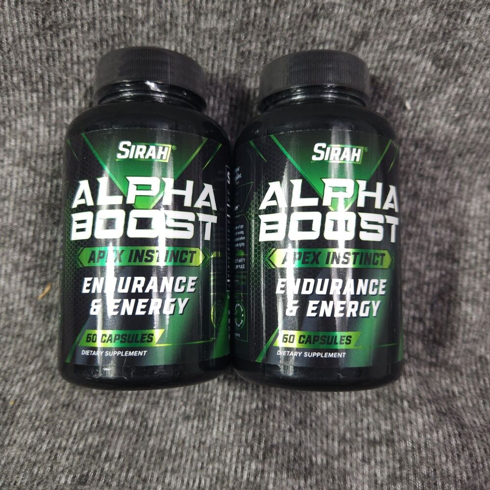 2-Pack Alpha Boost Apex Instinct By Sirah Male Health Capsules 120 Capsules 7/26